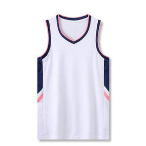Camiseta de baloncesto sin mangas cómoda de ajuste regular y número personalizado corto impreso transpirable para deportes de verano - Product Image 3