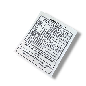 LI125 S3 con adhesivo (italiano) - Product Image 1