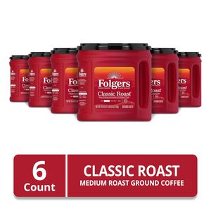 Café Molido Folgers Classic Roast, Tueste Medio, 25.9 Oz. Envase (Paquete de 6) - Product Image 4
