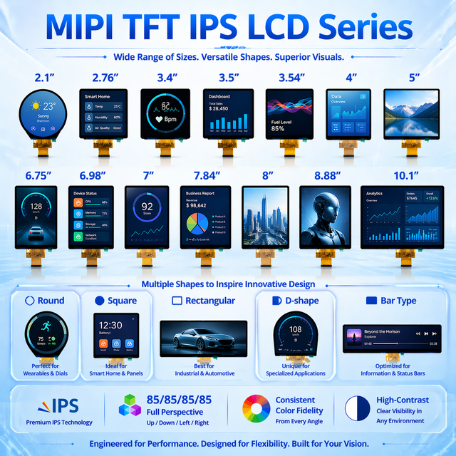 2.1 10.1 Inch MIPI DSI LCD Display Modules IPS Screen Panel ESP32 STM32 Compatible Industrial HMI Monitor