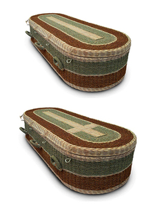 Indonesia Apikri ataúd ecológico Color Natural 210cm X 75cm X 42cm Material sostenible Suministros funerarios - Product Image 2
