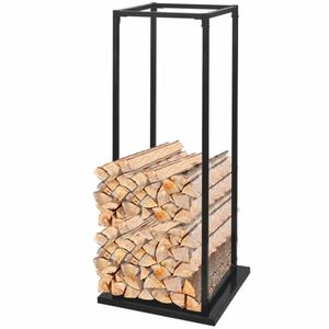 Estante de almacenamiento de leña de acero resistente, soporte para el hogar y el jardín, accesorios para chimenea interior y exterior - Product Image 3