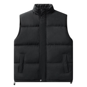 เสื้อกั๊กบอมเบอร์สำหรับผู้ชาย2025ระบายอากาศได้ดีเสื้อกั๊กขนเป็ดสำหรับฤดูหนาวกลางแจ้งมีไส้ผ้าฝ้ายและกระเป๋ากันน้ำขนาดพิเศษ - Product Image 4