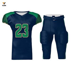 Venta al por mayor personalizado fútbol americano Jersey sublimación de alta calidad de gran tamaño XL jóvenes uniformes de entrenamiento universitario - Product Image 1