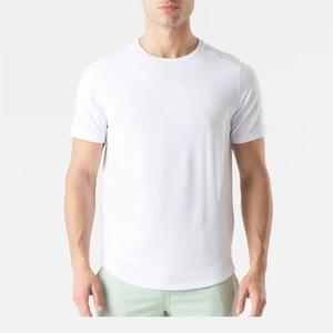 Nueva camiseta ecológica de cáñamo de bambú en blanco, camiseta de manga corta con cuello redondo para hombre, camiseta sostenible, Camiseta de algodón orgánico personalizada - Product Image 5