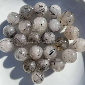 Esfera de Cristal Pulido de Turmalina Natural, Piedra Curativa - Product Image 6