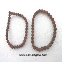 Pulseras Elásticas Hechas a Mano con Cuentas de Turmalina Negra de 4mm para Sanación, Terapia, Día de San Valentín, Yoga y Meditación - Gujarat