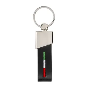 Portachiavi Promozionali Personalizzati Tricolore in Materiale PU - Product Image 2