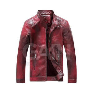 Vente en gros Logo personnalisé Veste d'hiver pour hommes en polyester Veste en cuir imperméable pour hommes - Product Image 1