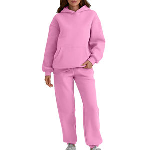 Survêtements d'hiver en coton respirant et antibactérien pour femmes, avec logo personnalisé imprimé, streetwear, séchage rapide avec patchs pour adultes - Product Image 3