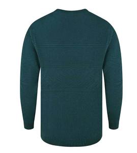 2024 hommes col haut coton pull hiver couleur unie broderie pull avec respirant manches longues - Product Image 5