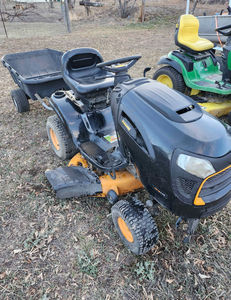 Tracteur à gazon autoporté 15 CV 4 roues motrices à transmission automatique avec plateau de coupe de 42 pouces pour G261-HD-54, garantie 2 ans, moteur principal de tracteur à roues - Product Image 5