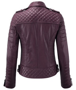 Veste en cuir respirante tendance pour femmes 2025, dernier design, logo personnalisé, style tendance, vente chaude, produit OEM, doublure en nylon - Product Image 6
