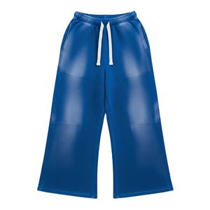 กางเกงลำลองเอวสูงสำหรับผู้ชายกางเกงผ้าฟลีซแห้งเร็วมีกระเป๋าข้างขากว้างกางเกงฤดูหนาว - Product Image 1