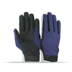 Gants de moto en textile vert personnalisés 2026 avec fermeture auto-agrippante pour homme, coupe régulière, couleur unie 2026 - Product Image 5