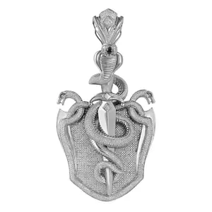 Colgante de diamante de moissanita de Plata de Ley 925 de alta calidad, abalorios de acero con patrón de número de Hip Hop Unisex DE EXPORTACIÓN DE India - Product Image 5