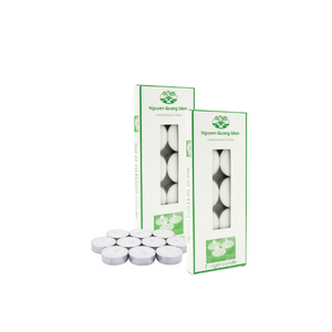 <b>Set</b> of 10 Unscented Tealight <b>Candles</b> Custom Basic Palm Wax Fast Delivery From Vietnam Factory for Home Decoration - Product Image 1