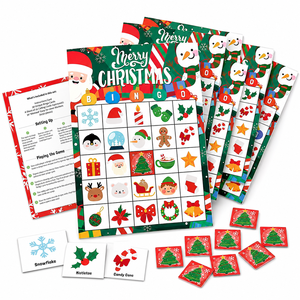 Set di Cartelle e Fiches per Bingo Personalizzabili con Logo, Portatili, Durevoli ed Ecologici, con Tavolo da Gioco <span class=keywords><strong>Tombola</strong></span> - Regalo di Natale Perfetto - Product Image 2