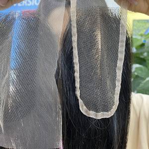 Vente en Gros de Cuticules Alignées Transparent HD Lace Frontal 13x6 13x4 4x4 5x5 6x6 7x7 Extensions de Cheveux Humains - Product Image 2