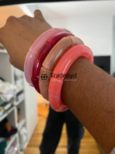 Luxury Resin <b>Fashion</b> <b>Bangle</b> for Unisex Premium Quality Multiple Sizes Perfect Festive and Wedding Gift by Tradebyd - Product Image 3