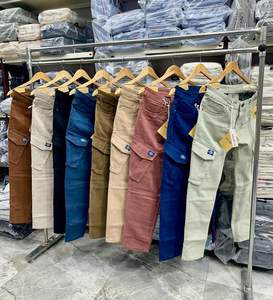 กางเกงคาร์โก้เอวกลางเอวสูงของผู้ชายยอดนิยมปรับแต่งสีได้น้ำหนักเบาผ้าใบคุณภาพสูงรุ่นล่าสุดที่เป็นทางการสำหรับ - Product Image 2