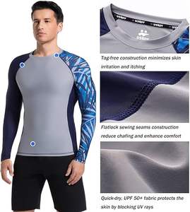 Camiseta de Compresión Personalizable Unisex de Manga Larga con Protección Solar UPF 50+ UV de Alta Calidad, Transpirable y de Secado Rápido para Gimnasio - Product Image 6