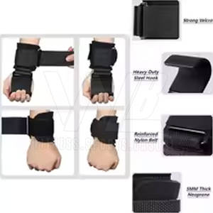 Gancho de Levantamiento de Pesas de Neopreno con Logotipo Personalizado, de Alta Calidad, Antideslizante, Ecológico y Ligero, para Entrenamiento de Fuerza y Soporte Muscular - Product Image 4