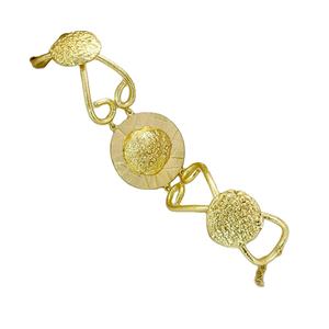 กำไลข้อมือแฟชั่นสไตล์คลาสสิกสำหรับผู้หญิงสร้อยข้อมือดีไซน์แบบทำมือชุบทองด้วยมือ - Product Image 1