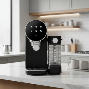 Cafetera Semiautomática Ultra Delgada y Curva <span class=keywords><strong>de</strong></span> 1350 W, Cafetera Espresso <span class=keywords><strong>de</strong></span> Encimera para Preparación Diaria en el Hogar - Product Image 4