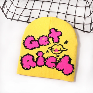 2025 Meilleure vente 100% acrylique tissé chapeau d'hiver Logo personnalisé Style indien fait à la main bonnet - Product Image 5