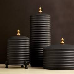 Pots de bougie enduits de poudre brillante pots de fabrication de bougies avec couvercles parfaits pour la décoration intérieure salon café vaisselle utiliser des pots - Product Image 3