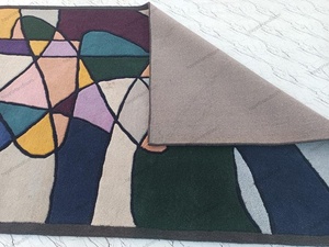 Alfombra floral moderna hecha a mano 100% algodón respetuoso con el medio ambiente para mascotas alfombra de corte de bucle de pila alta - Product Image 4