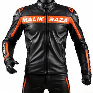 Chaqueta de Motociclista de Cuero, Armadura con Certificación CE, Chaqueta de Motociclista de Cuero Vacuno Ventilada, Precio de Fabricante al por Mayor - Product Image 4
