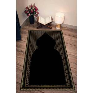 Alfombra de Oración Dorada: Regalo Espiritual Islámico, Decoración para Mezquita, con Alfombra Suave - Product Image 3