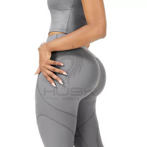 Custom Design Plus Size Yoga Athletic Workout Women Yoga 2 Piece Gym Fitness Sets Sportswear High Waist Legging Zip up <b>Bra</b> Sets - Product Image 5