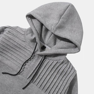 Vente en gros de sweats à capuche pour hommes de haute qualité 350 GSM 100% coton tissu impression personnalisée logo vierge sweat à capuche décontracté - Product Image 2