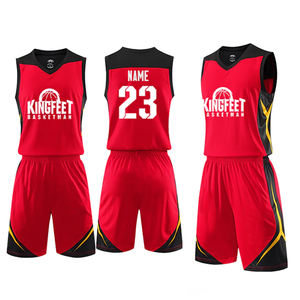 Venta al por mayor de camisetas de baloncesto baratas personalizadas ropa de baloncesto transpirable 100% poliéster camisetas de baloncesto uniformes para hombres - Product Image 5