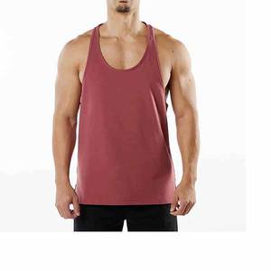 Débardeur décontracté pour hommes sur mesure pour l'été, mode de rue, tricoté sans manches, haut de gymnastique en plein air pour hommes entretenu par OEM - Product Image 1