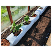 Sacs de culture en cocopeat Kopeat Coco Fraise 20L de haute qualité 100% pour jardinage hydroponique toutes saisons en serre, intérieur noir
