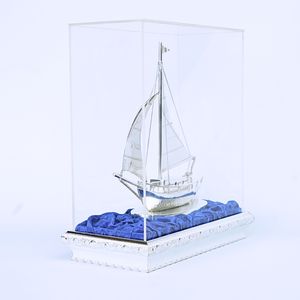 Abanicos de Metal con tema náutico moderno y elegante, hechos a mano, toque Interior marítimo clásico para oficina, hogar, boda - Product Image 5