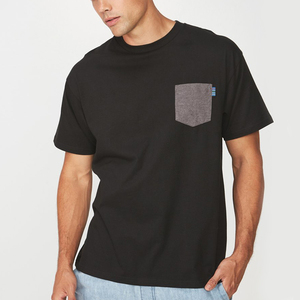 Logotipo personalizado de peso pesado Camisetas Camiseta 100% algodón hombres camiseta 200GSM algodón grueso de gran tamaño camisetas en blanco - Product Image 5