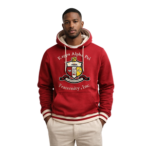 Sudadera con Capucha Kappa Alpha Psi Krimson Prep, Insignia Griega, Sudadera de Forro Polar Premium de la Fraternidad Nupe - Product Image 1