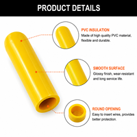 Manchons isolants et capuchons de protection personnalisés en PVC pour faisceaux de câbles et connecteurs électriques (OEM)