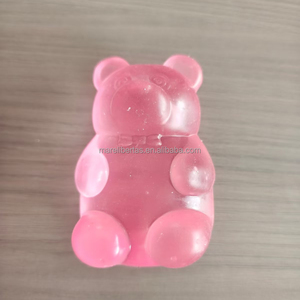 ตุ๊กตาหมีใสบีบได้: ของเล่นบีบคลายเครียดน่ารักสำหรับเด็กและผู้ใหญ่ หมีบีบนุ่มพิเศษบรรจุน้ำตาล - Product Image 6