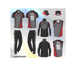 Uniforme de cricket Ropa deportiva Conjunto completo Jersey y pantalones de cuello disponibles en diferentes colores con logotipo personalizado y nombre del equipo - Product Image 1