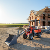 Mini Teleskoplader EV04 0,4 Tonnen Elektrischer Frontlader Teleskoparm Mini-Baumaschine Umweltfreundlich Kostengünstig