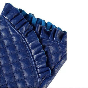 Nouvelle saison d'hiver mode femmes dame en cuir souple Protection moto gants hiver chaud avec fourrure femmes mode gants - Product Image 5