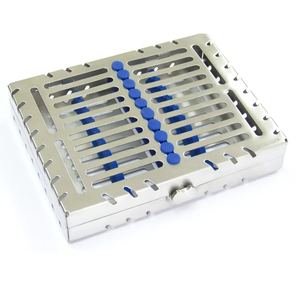 Caja de herramientas para implantes dentales, caja de almacenamiento de instrumentos de implante dental Manual de acero inoxidable, uso profesional reutilizable - Product Image 3