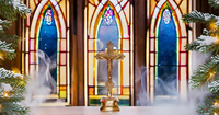 Cadeaux religieux, croix de Christ en laiton poli, crucifix, Seigneur Jésus sur la croix, statue en laiton, décoration d'intérieur