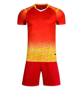New <b>Soccer</b> Sports Wear Quick Dry Sweat Wicking Competition Team Uniform Top Only Polyester Casual Style Short Sleeve - Product Image 3